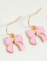Kids Gold Bow & Bee Drop Earrings 3-Pack