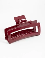 Burgundy Shiny Claw Clip