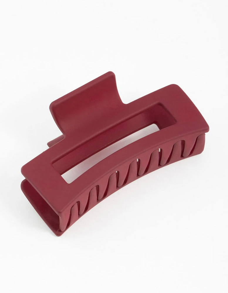 Burgundy Small Claw Clip