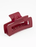 Burgundy Small Claw Clip