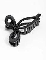 Black Bow Hair Claw Clip