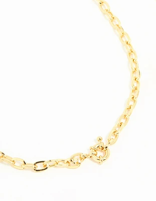 Gold Plated Dainty Chain Necklace