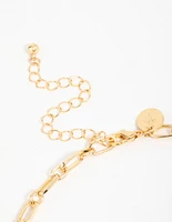 Gold Plated Chilli & Cactus Charm Pendant Necklace