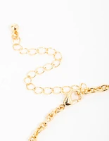 Gold Plated  Yin Yang Charm Necklace