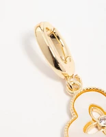 Gold Plated  Floral Petal Charm