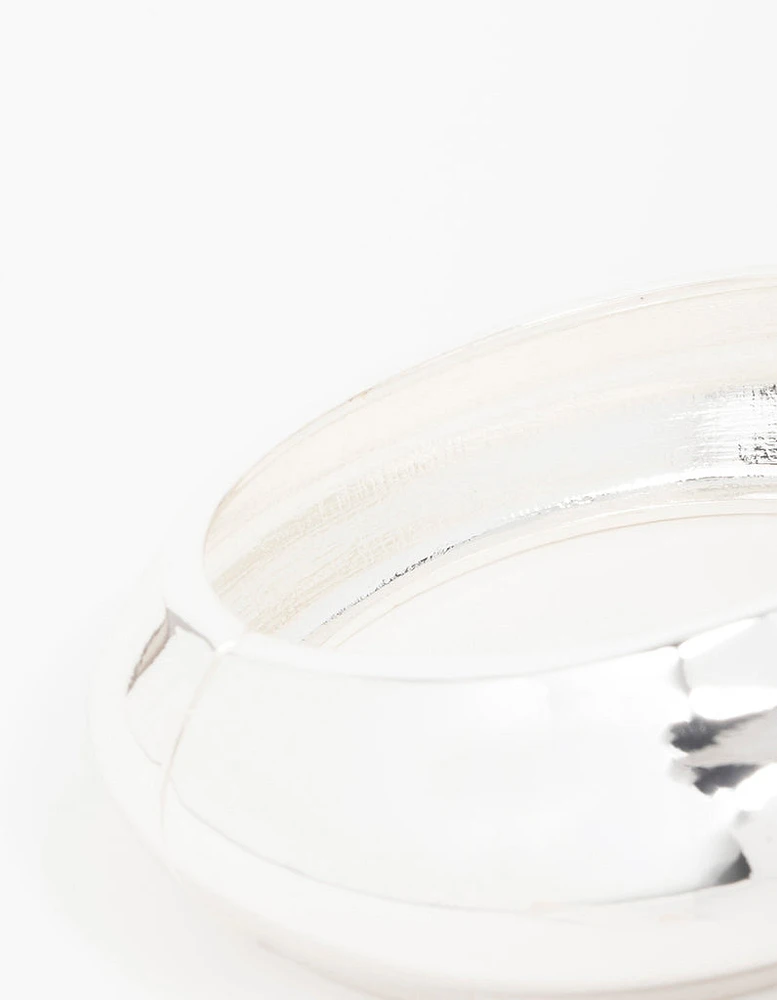 Silver Wide Wrist Cuff