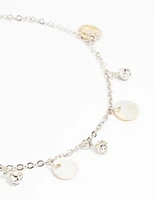 Silver Genuine Shell  Seahorse  Anklets 3-Pack