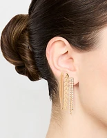 Gold Graduating Drop Earrings 3-Pack