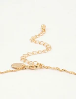 Gold Cherry Necklace & Earrings Set