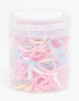 Pastel Elastic Hair Ties 350-Pack