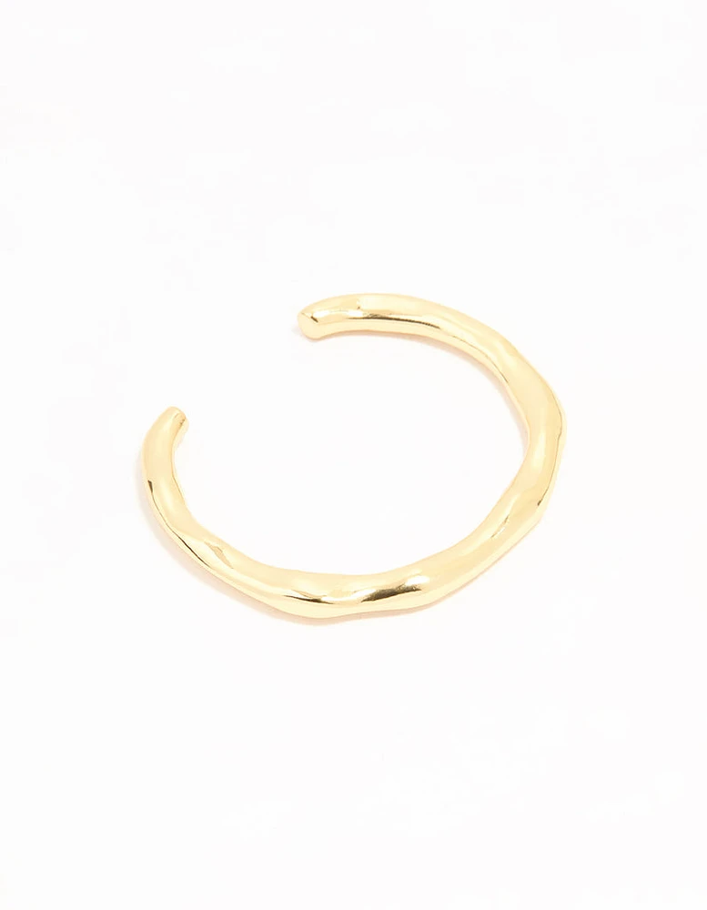 Gold Plated Organic Wrist Cuff