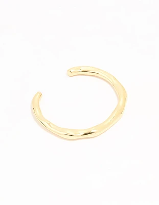 Gold Plated Organic Wrist Cuff