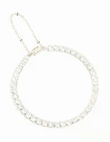 Silver Cubic Zirconia Tennis Bracelet