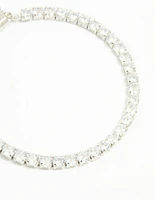 Silver Cubic Zirconia Tennis Bracelet