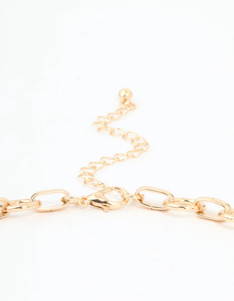 Gold Mega Locket Necklace