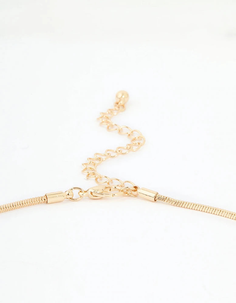 Gold Long Tassel Necklace