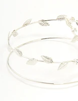 Silver Leaf Wrap Arm Cuff