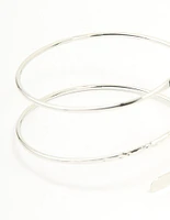 Silver Hammered Arm Cuff