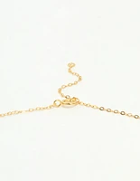 Gold Plated Sterling Silver Flower Necklace
