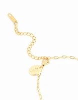 Waterproof Gold Plated Stainless Steel Cubic Zirconia Pearl Bracelet