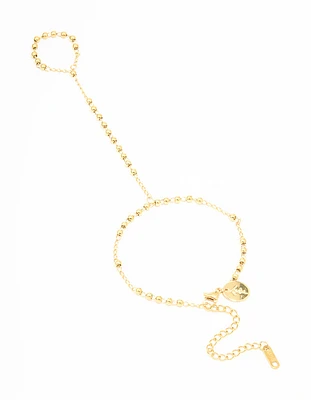 Waterproof Gold Plated Stainless Steel Discs Hand Chain