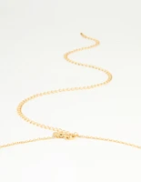 Waterproof Gold Plated Stainless Steel Cubic Zirconia Waist Chain