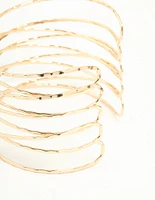 Gold Crisscross Arm Cuff