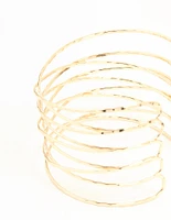 Gold Crisscross Arm Cuff