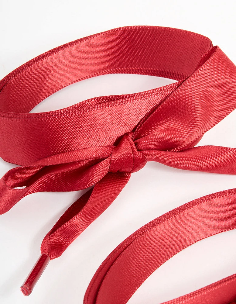 Gold Red Laces & Shoe Charms Pack