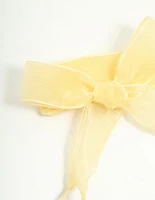 Yellow Fabric Shoe Lace Set