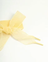Yellow Fabric Shoe Lace Set
