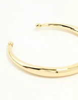 Gold Plated Open Wrist Cuff