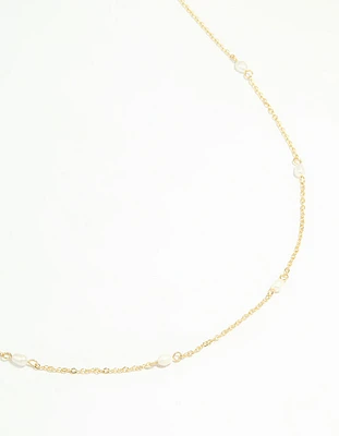 Gold Plated Freshwater Pearl Waist Chain