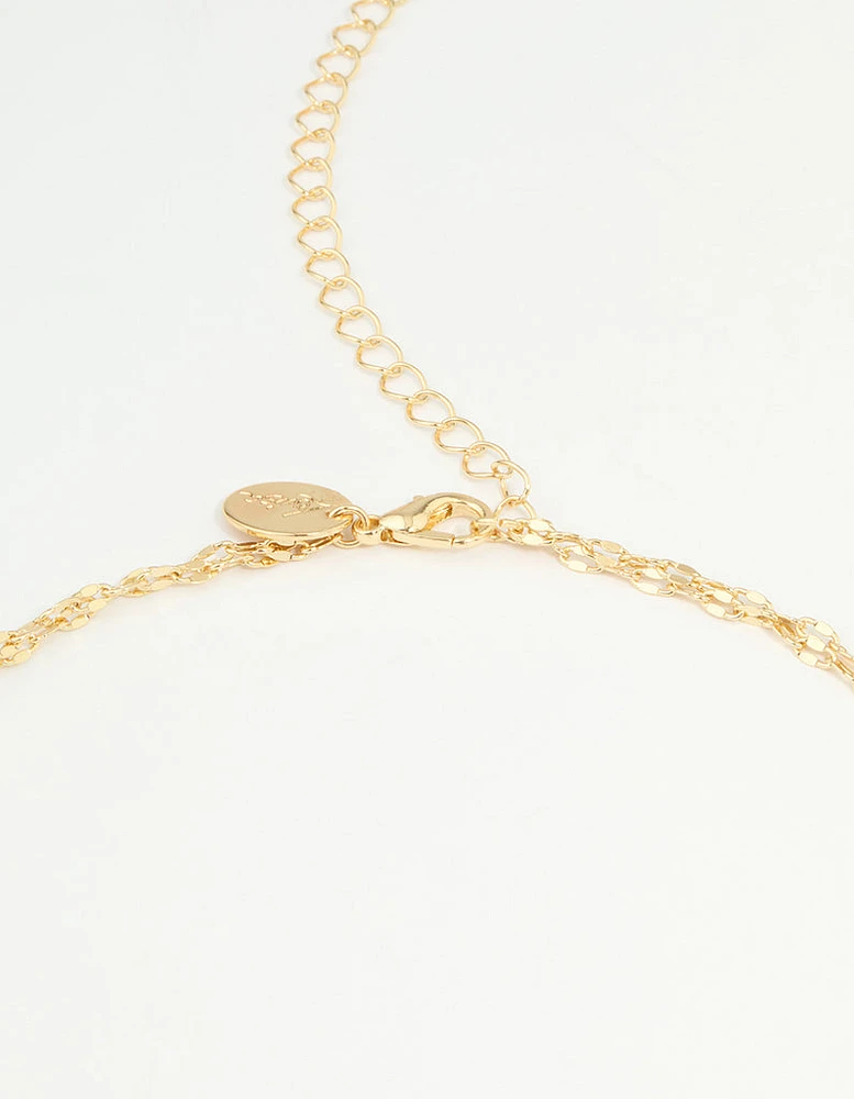 Gold Plated Plain Chain Waist Chain