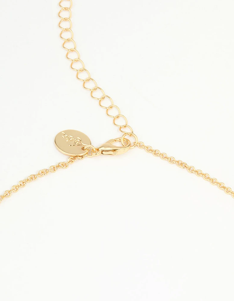 Gold Plated Diamante Waist Chain
