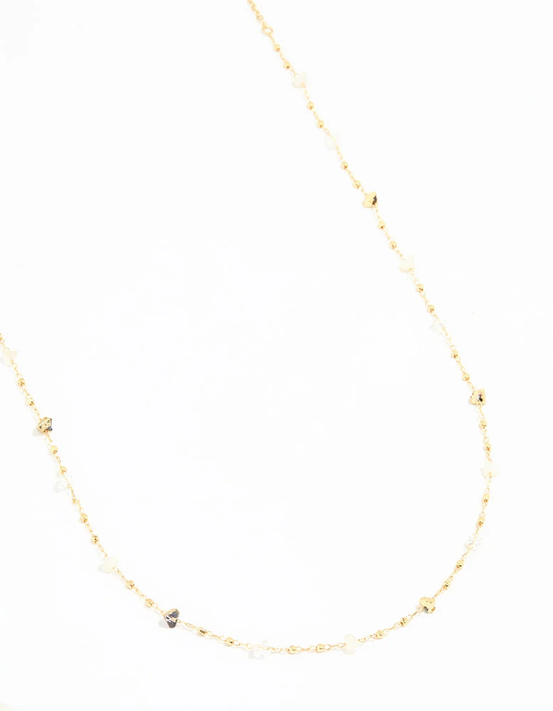 Gold Plated Semi Precious Stone Waist Chain