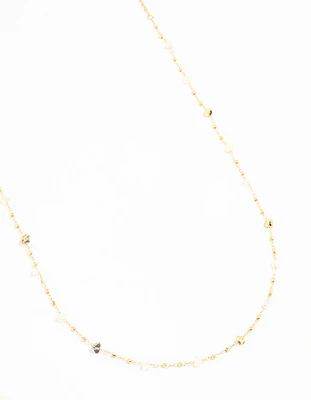 Gold Plated Semi Precious Stone Waist Chain