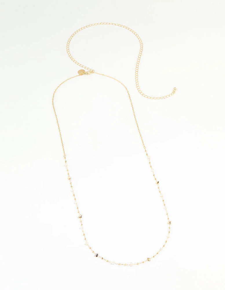 Gold Plated Semi Precious Stone Waist Chain