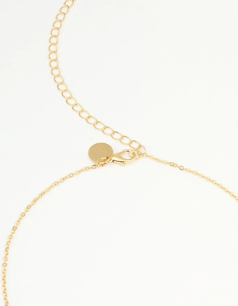 Gold Plated Semi Precious Stone Waist Chain