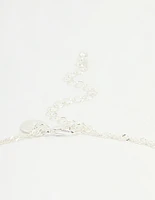 Silver Plated Letter A Heart Locket Necklace