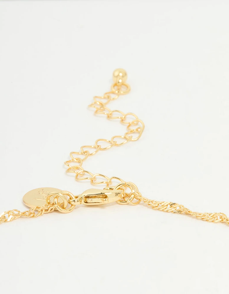 Gold Plated Heart Locket Necklace