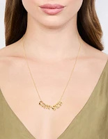 Gold Plated Bubble Cancer Pendant Necklace