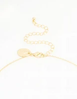Gold Plated Bubble Gemini Necklace