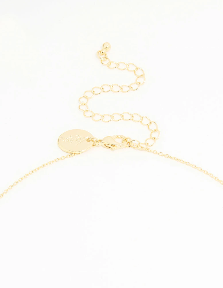 Gold Plated Bubble Taurus Necklace
