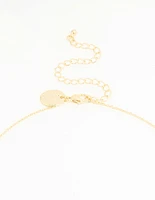 Gold Plated Bubble Taurus Necklace