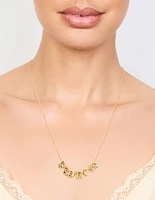 Gold Plated Bubble Scorpio Necklace