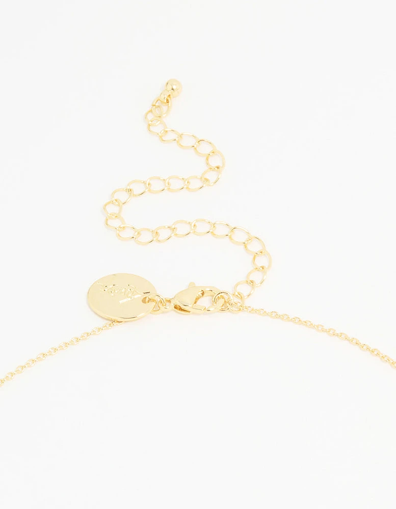 Gold Plated Bubble Sagittarius Necklace