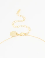 Gold Plated Bubble Sagittarius Necklace