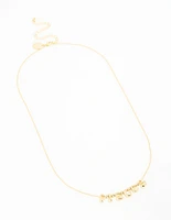 Gold Plated Bubble Pisces Pendant Necklace
