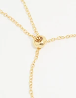 Gold Plated Cubic Zirconia Bubble S Pavé Toggle Bracelet